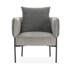 Fauteuil Aruni Lichtgrijs - Giga Meubel