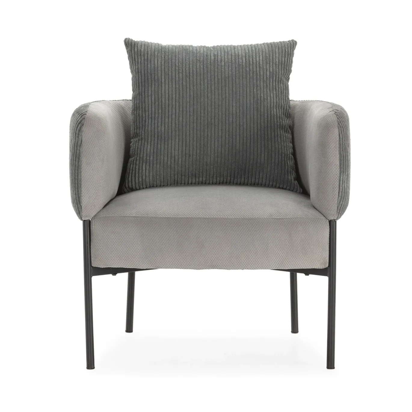 Fauteuil Aruni Lichtgrijs - Giga Meubel