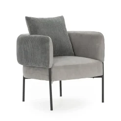 Fauteuil Aruni Lichtgrijs - Giga Meubel