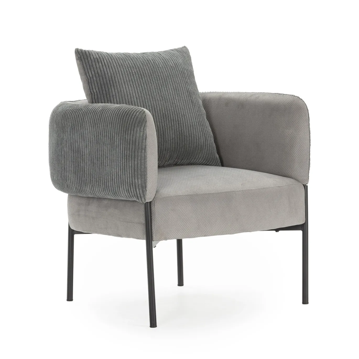 Fauteuil Aruni Lichtgrijs - Giga Meubel
