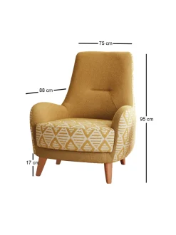 Fauteuil Aztek Teddy Geel