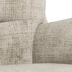 Fauteuil Bennett Met Voetenbank Juto Beige - Giga Living