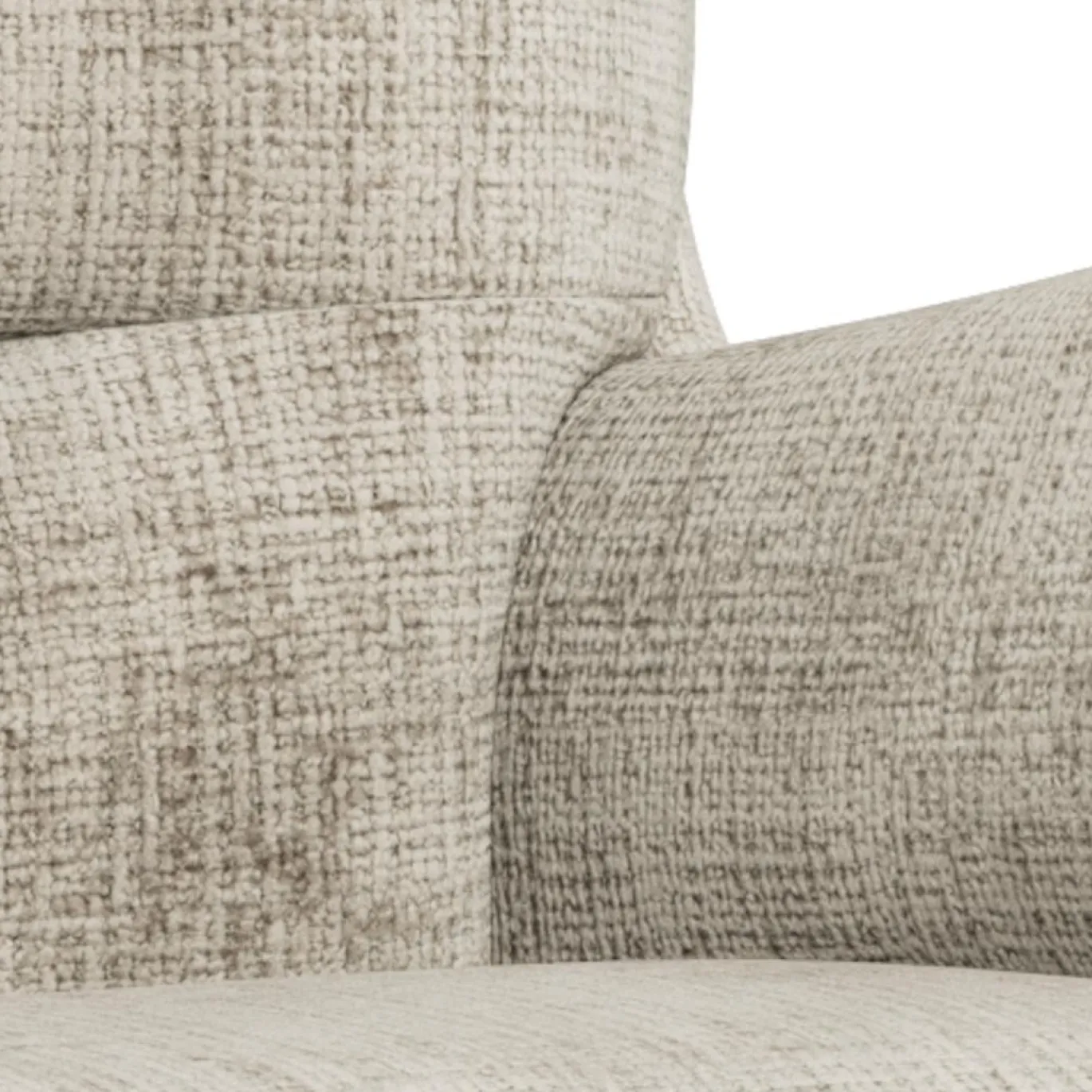 Fauteuil Bennett Met Voetenbank Juto Beige - Giga Living