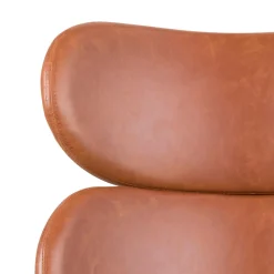 Fauteuil Bjorli Brandy Pu Vintage/Chrome - Giga Living