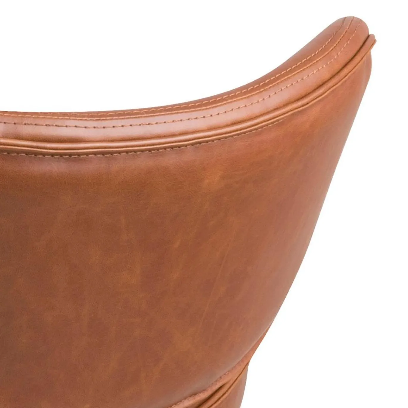 Fauteuil Bjorli Brandy Pu Vintage/Zwart - Giga Living