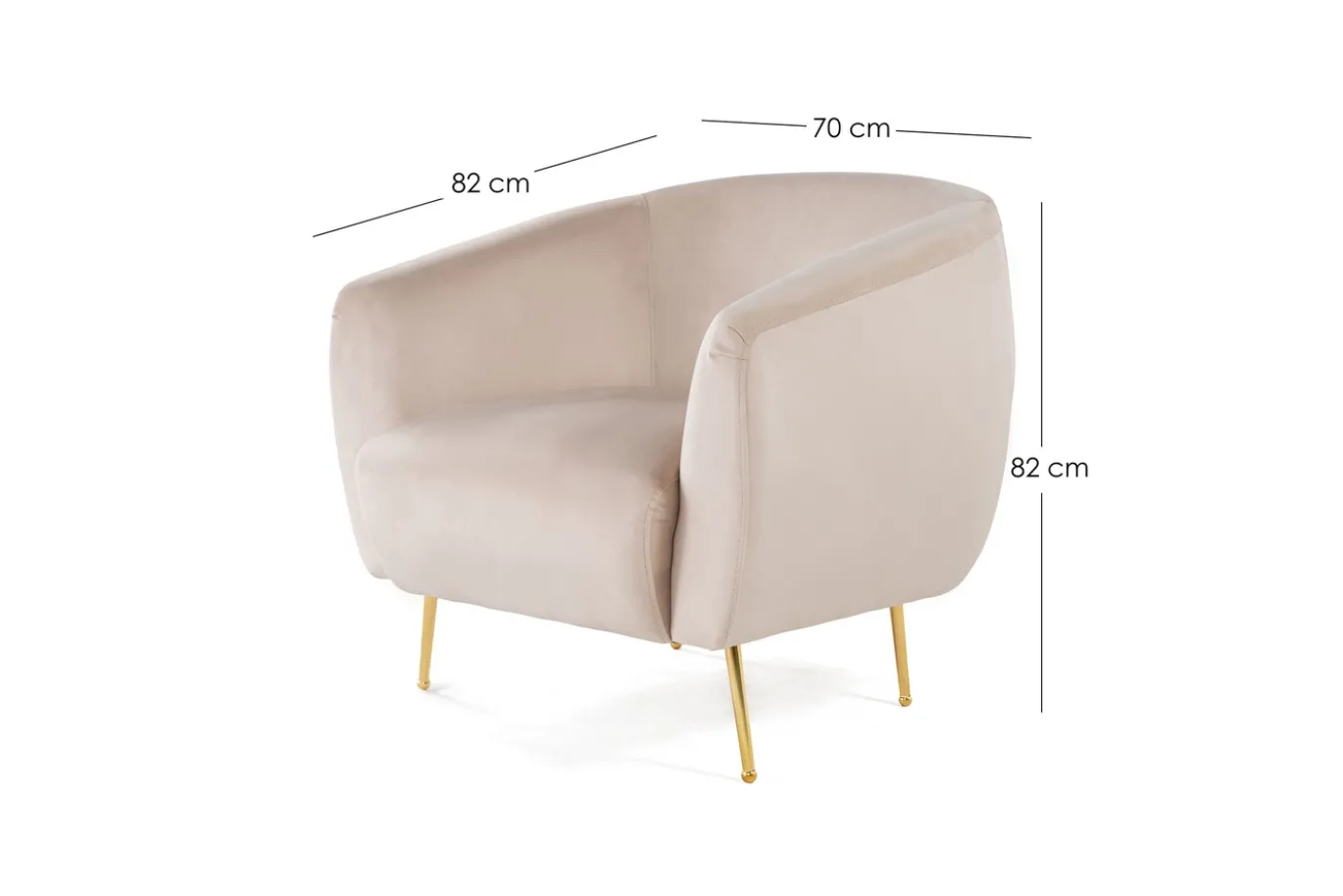 Fauteuil Eses Beige