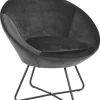 Fauteuil Eva Donkergrijs - Giga Living