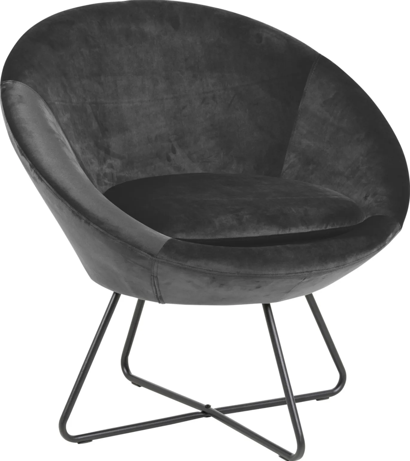 Fauteuil Eva Donkergrijs - Giga Living