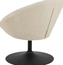 Fauteuil Eva Draaibaar Beige - Giga Living