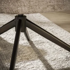 Fauteuil Flex Draaibaar Hoven Zand/Bruin - Giga Meubel