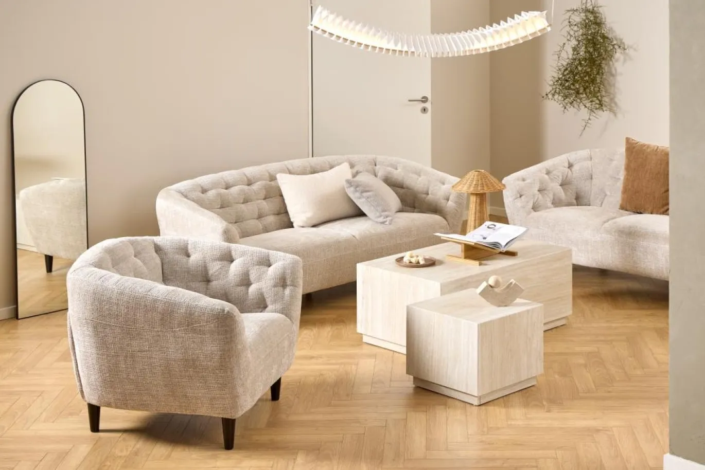 Fauteuil Flora Beige Juto - Giga Living