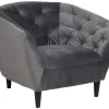 Fauteuil Flora Donkergrijs - Giga Living