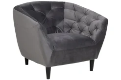 Fauteuil Flora Donkergrijs - Giga Living