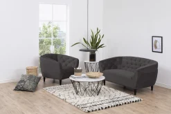 Fauteuil Flora Donkergrijs - Giga Living