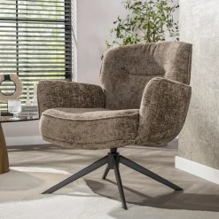 Fauteuil Forza Draaibaar Hoven Champagne - Giga Meubel