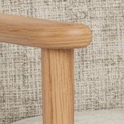 Fauteuil Fraser Met Armleuning Juto Beige 84cm - Giga Living