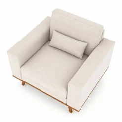 Fauteuil Grande Japandi Beige - Giga Meubel