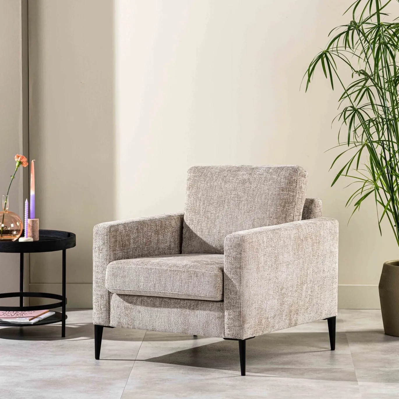 Fauteuil Halberton Elite Champagne - Giga Meubel
