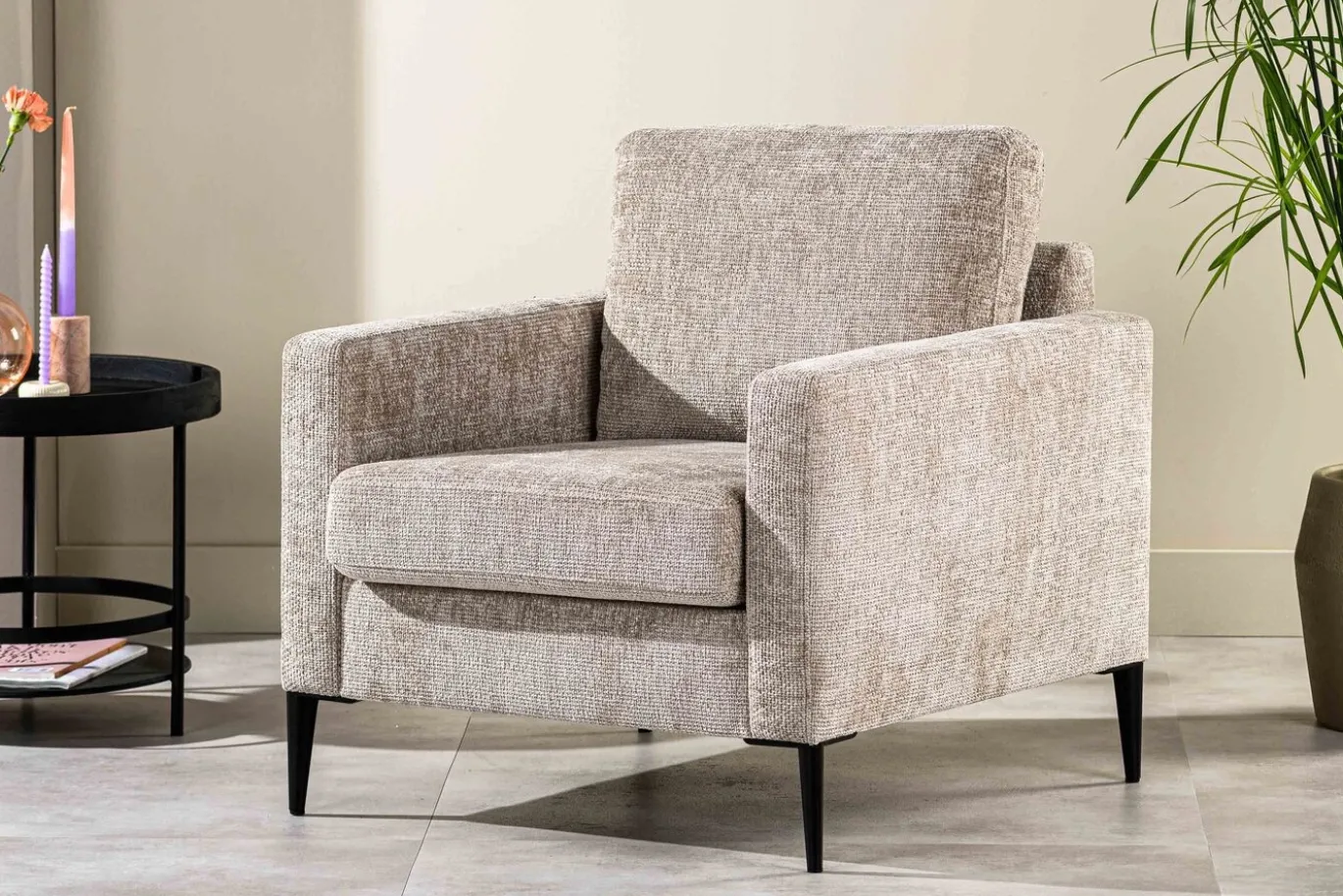 Fauteuil Halberton Elite Champagne - Giga Meubel
