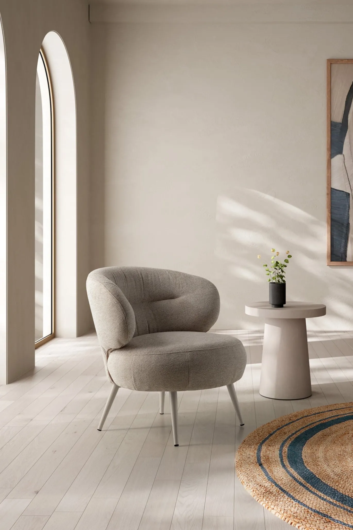 Fauteuil Liva Beige - Giga Meubel