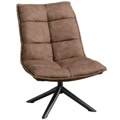 Fauteuil Lucas Microleder Taupe - Giga Meubel