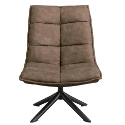Fauteuil Lucas Microleder Taupe - Giga Meubel