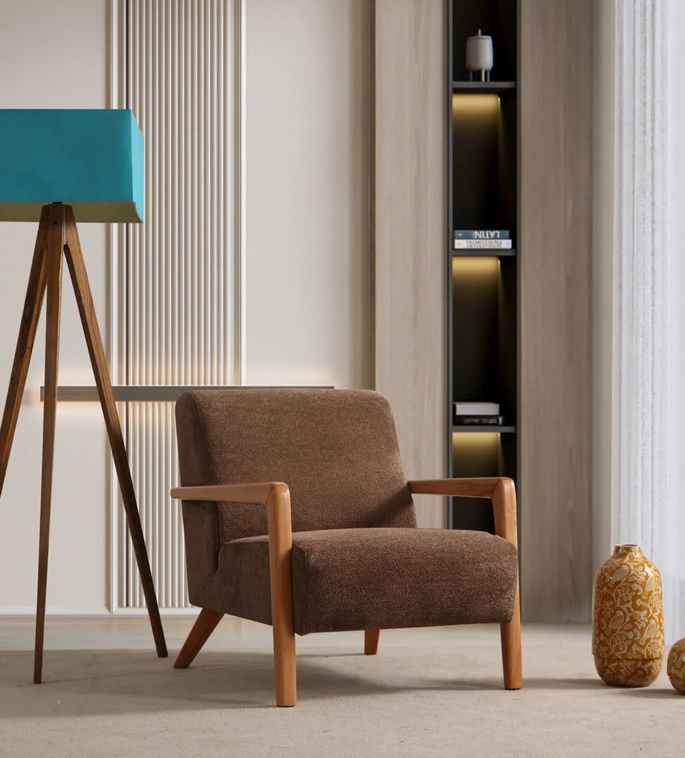 Fauteuil Lyke Bruin