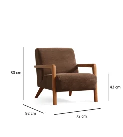 Fauteuil Lyke Bruin