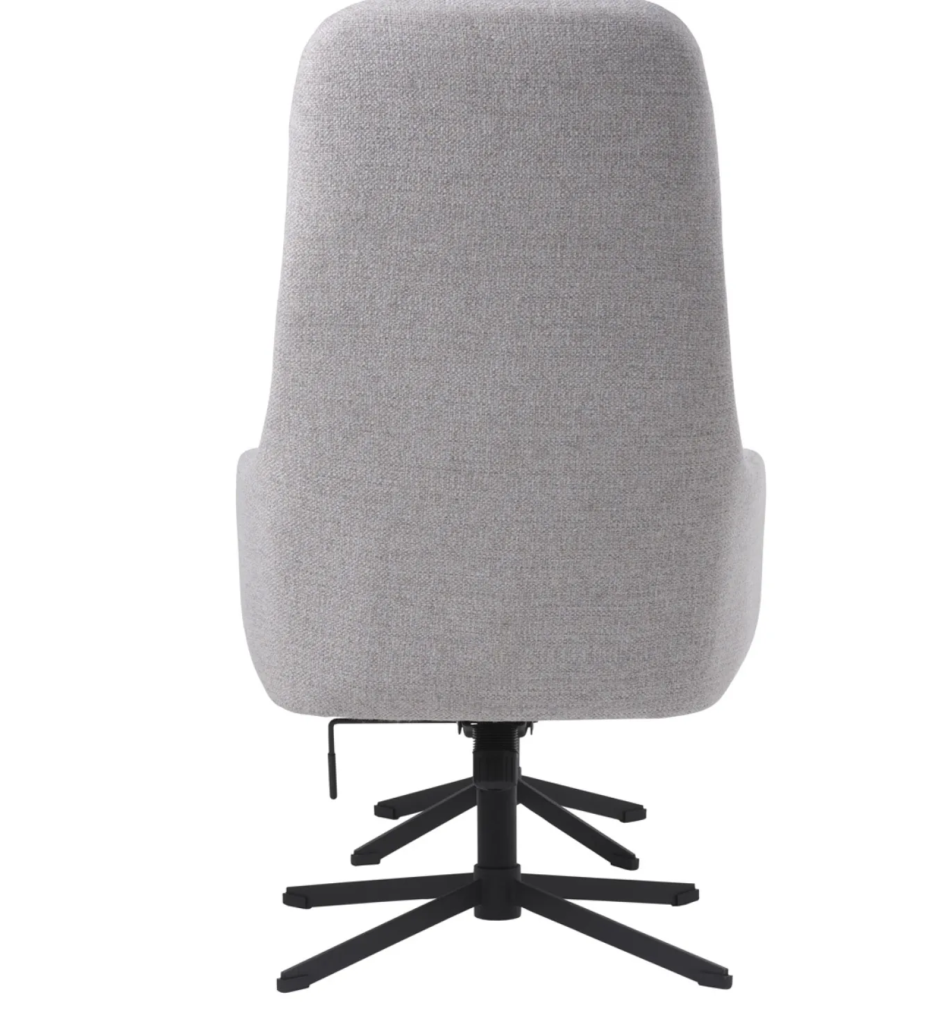 Fauteuil Manning Met Voetenbank Naturel/Zwart - Giga Living