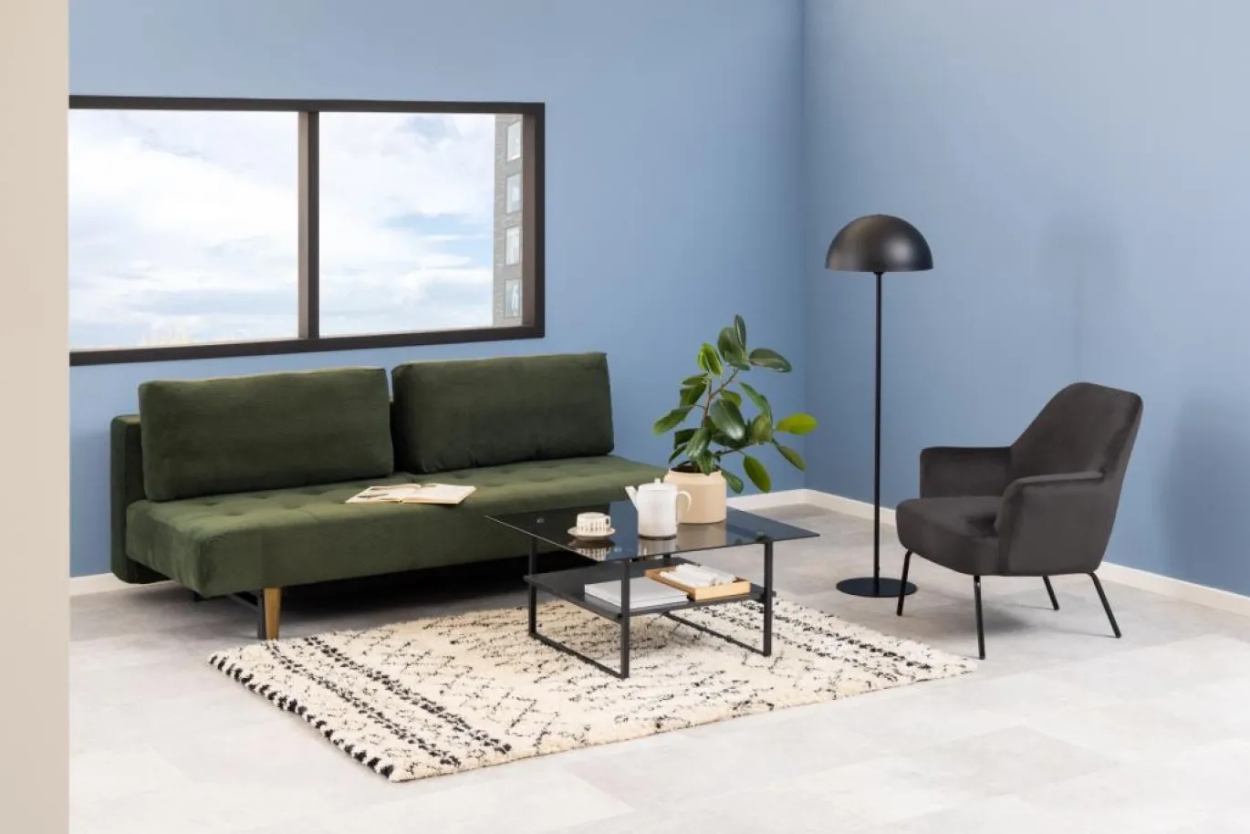Fauteuil Naven Donkergrijs - Giga Living