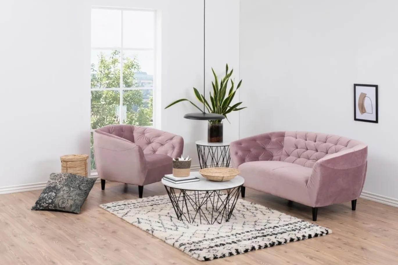 Fauteuil Nerio Vic Roze - Giga Living