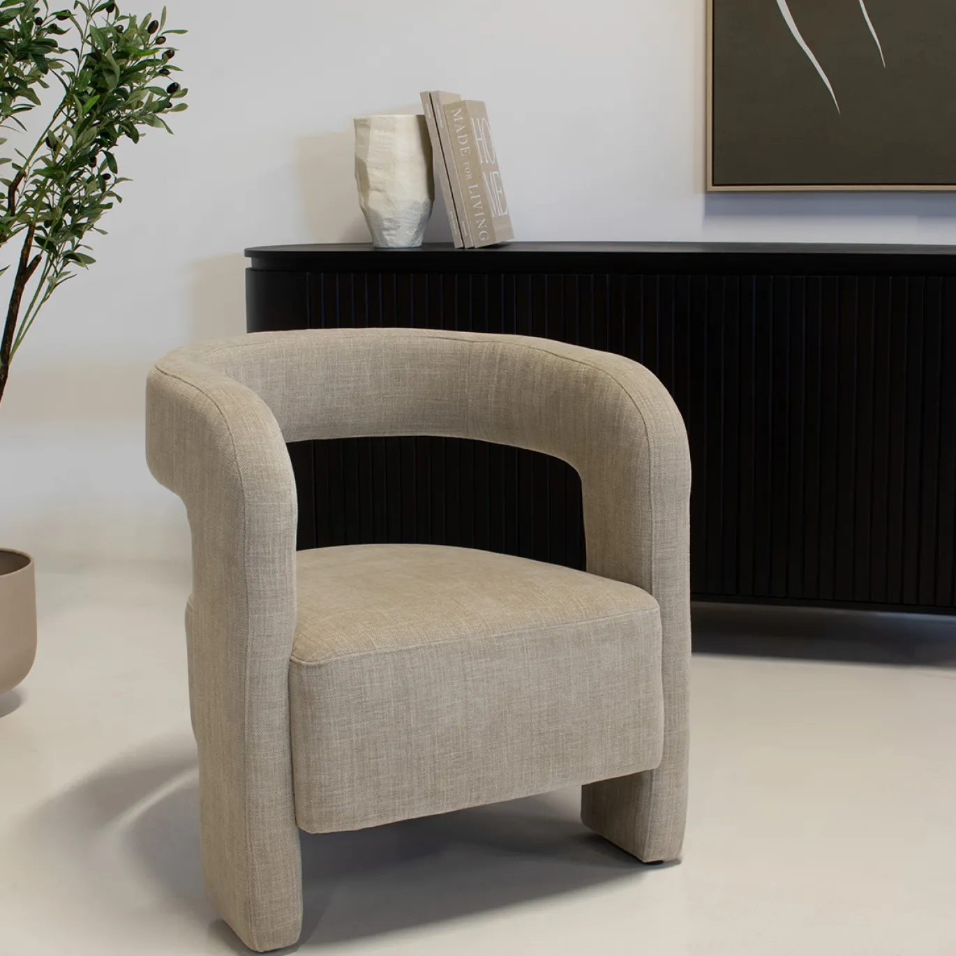 Fauteuil Numi Beige - Giga Meubel