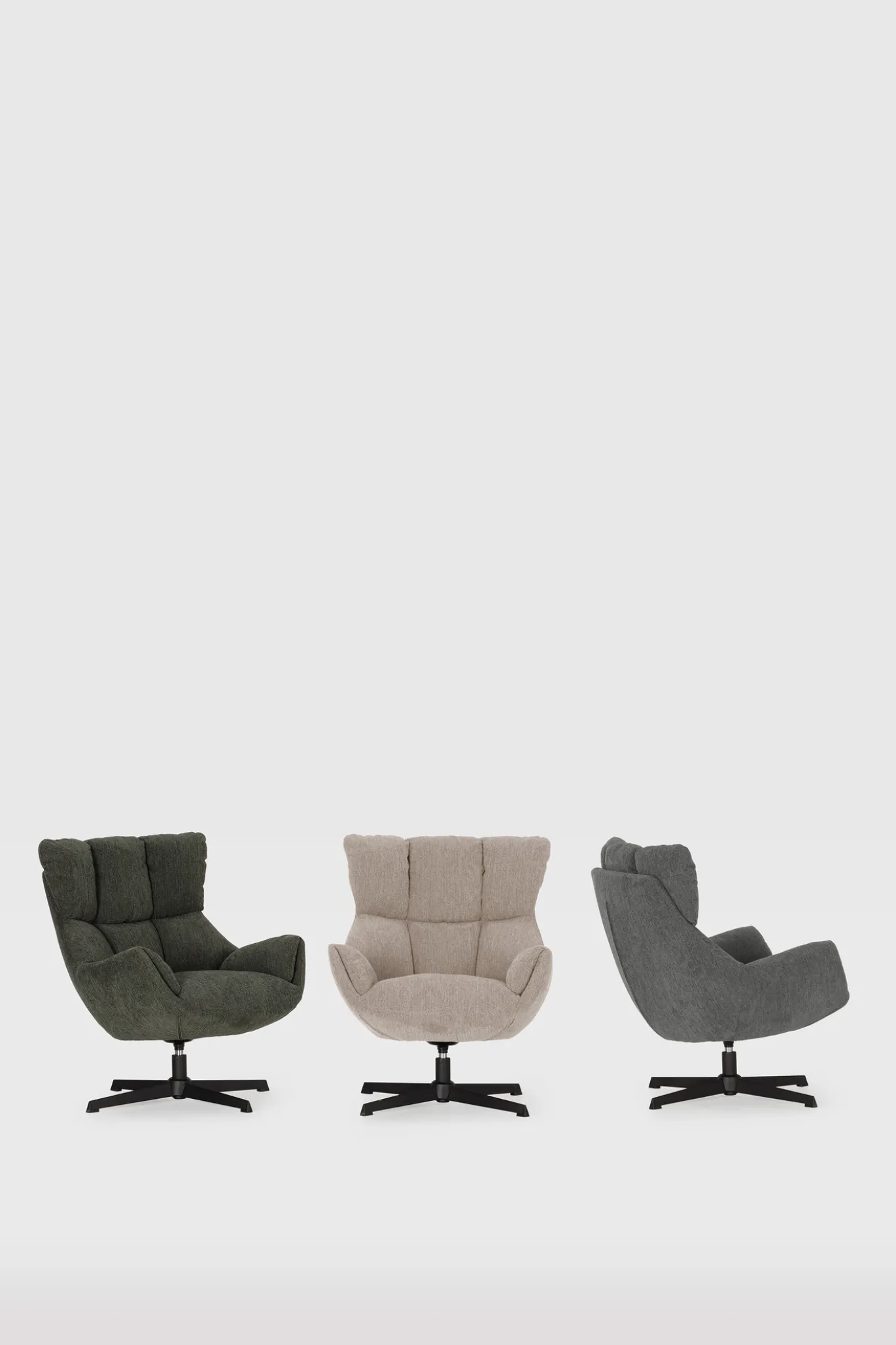 Fauteuil Odette Crème met Metaal - Giga Meubel