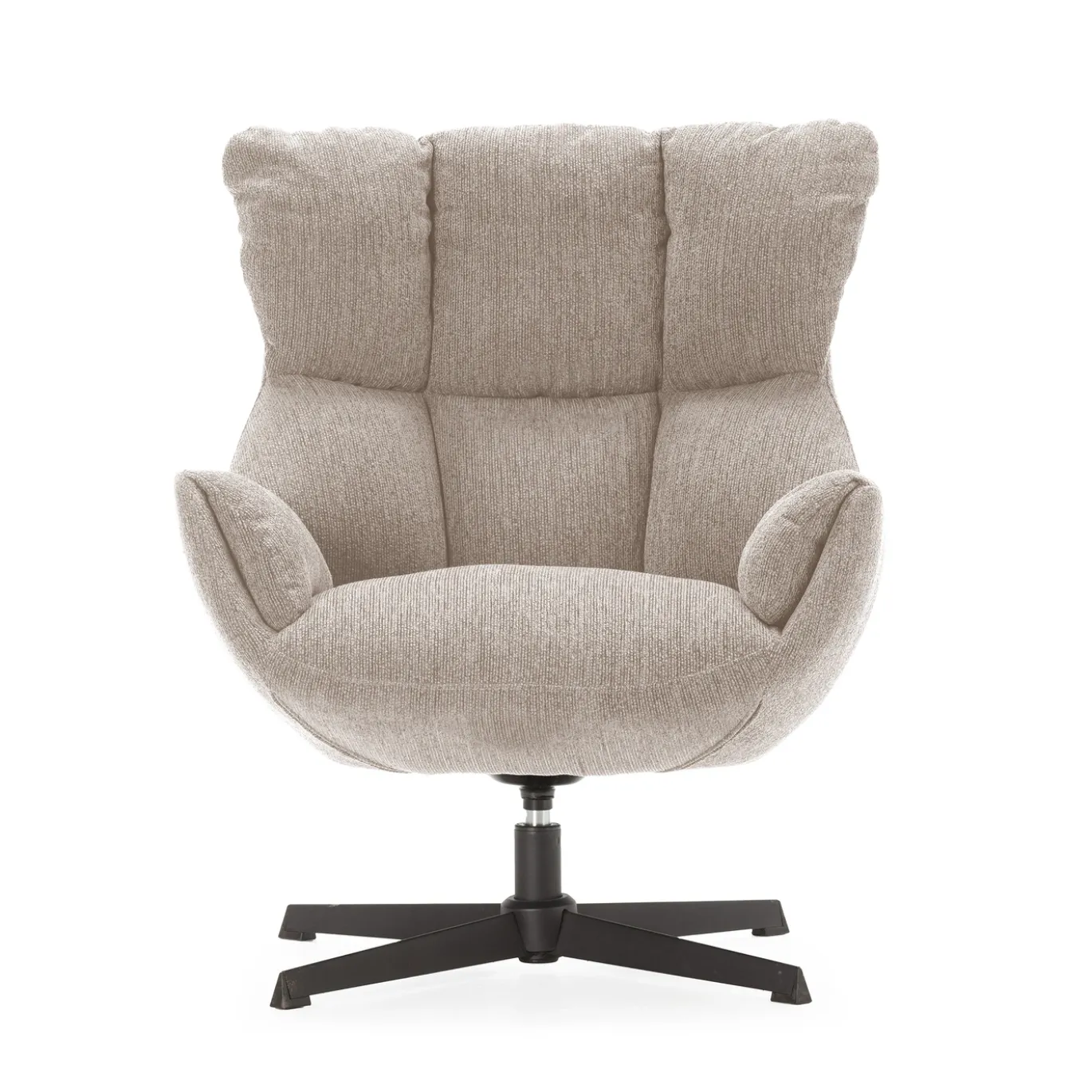 Fauteuil Odette Crème met Metaal - Giga Meubel