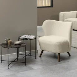 Fauteuil Roche Teddy Beige - Giga Living