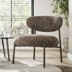 Fauteuil Round Tissee Cargo Bruin - Giga Meubel