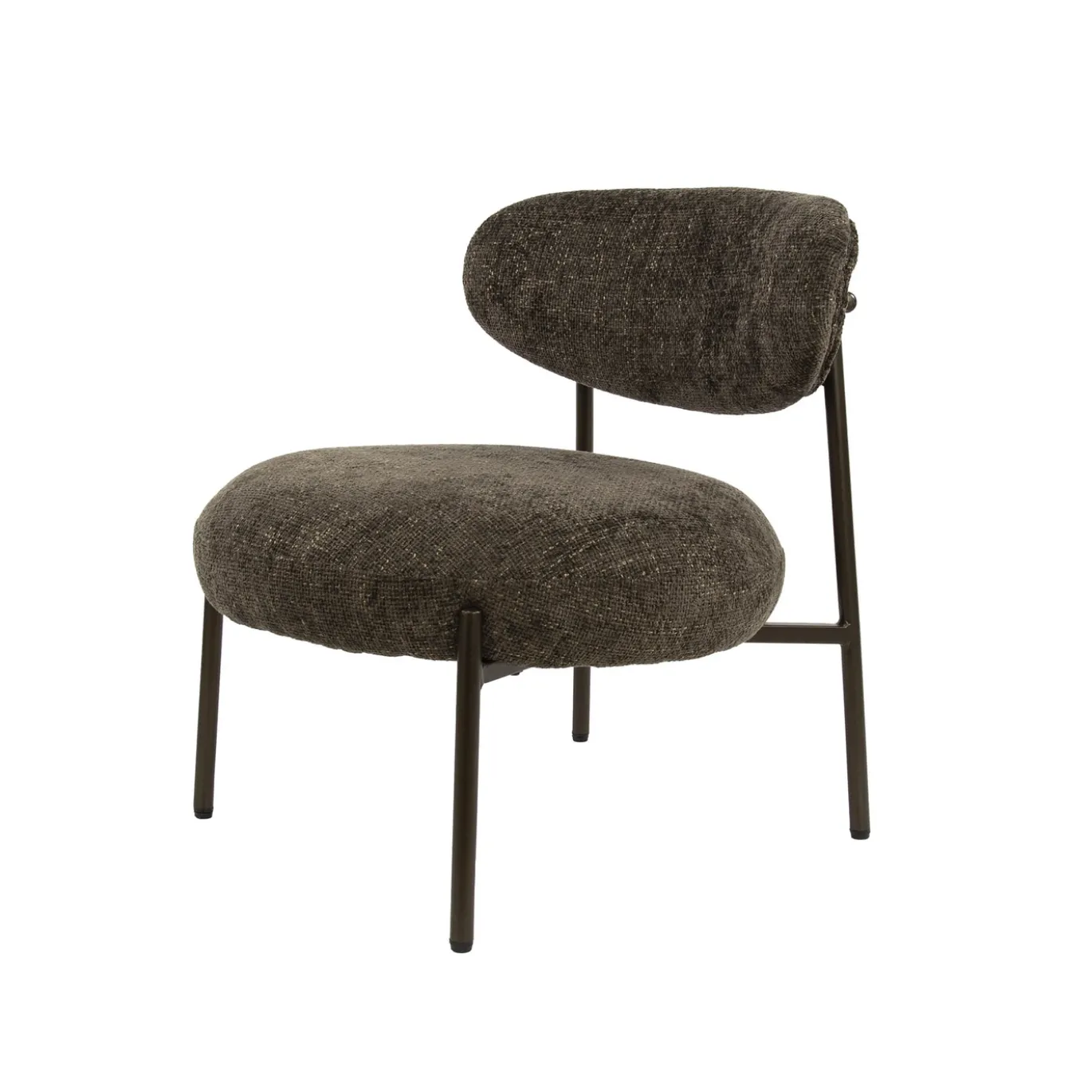 Fauteuil Round Tissee Cargo Bruin - Giga Meubel
