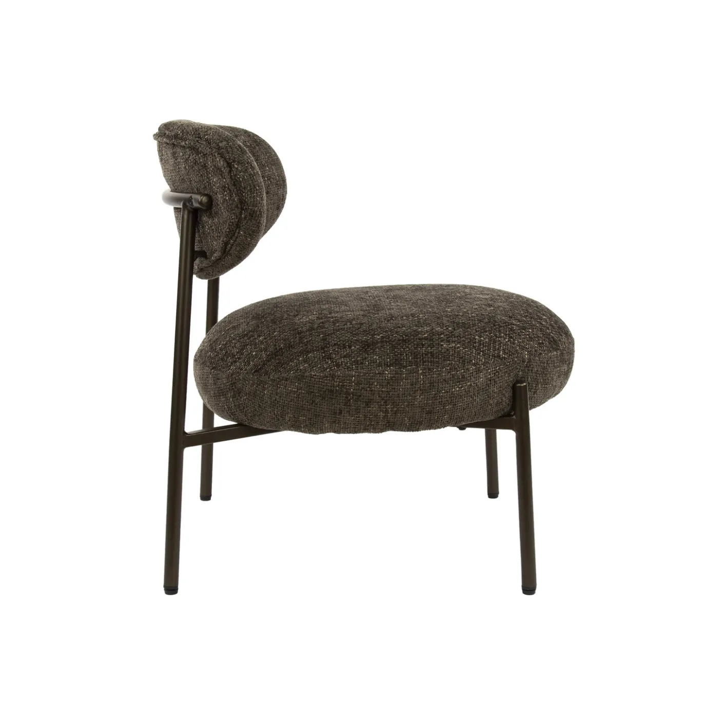 Fauteuil Round Tissee Cargo Bruin - Giga Meubel