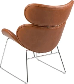 Fauteuil Rowan PU Vintage Brandy 90,5cm - Giga Living
