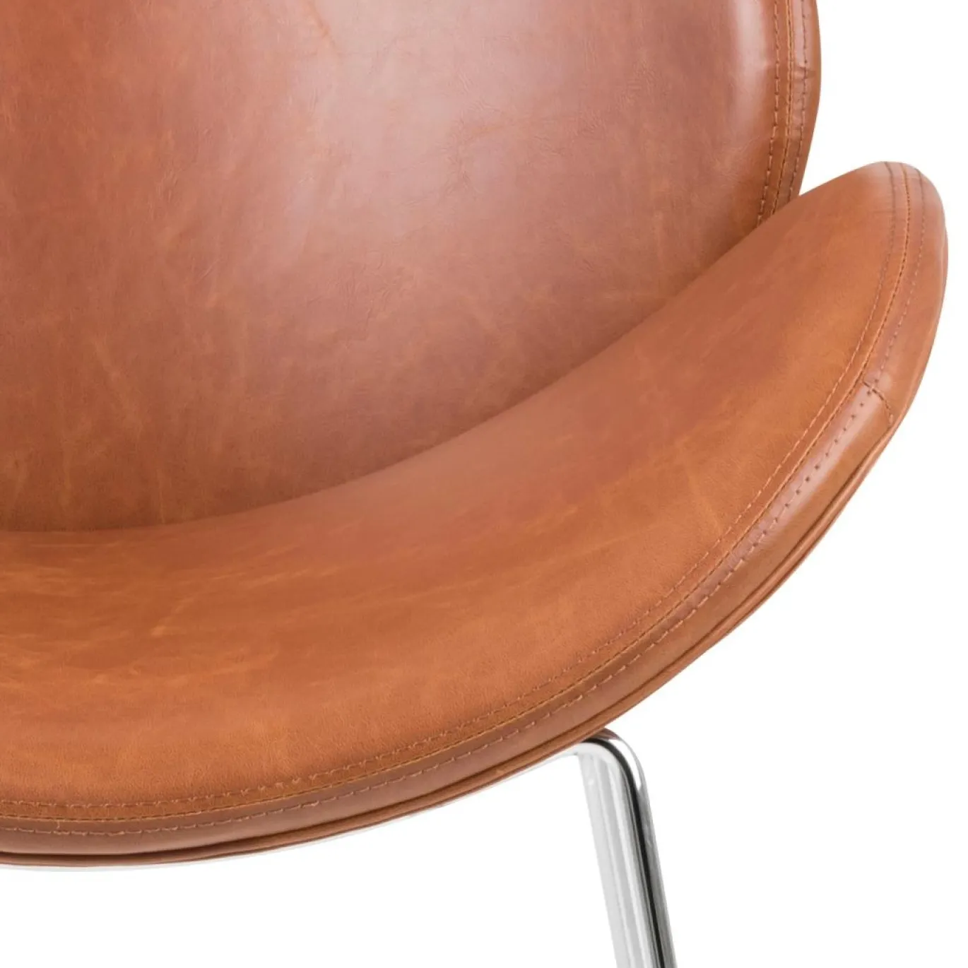 Fauteuil Rowan PU Vintage Brandy 90,5cm - Giga Living