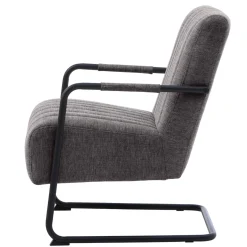 Fauteuil Trout Lounge Donkergrijs - Giga Living