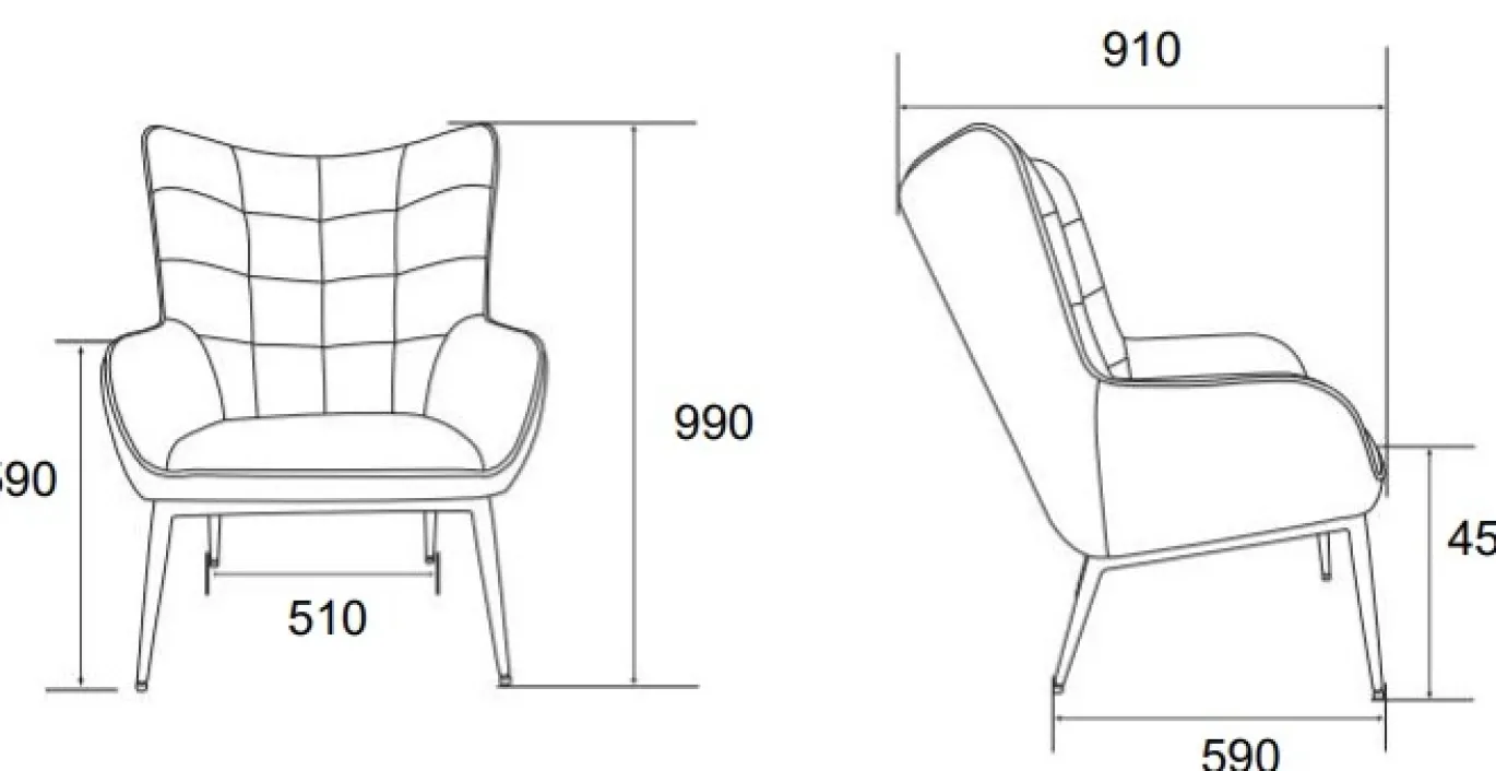 Fauteuil Vera Beige - Giga Living