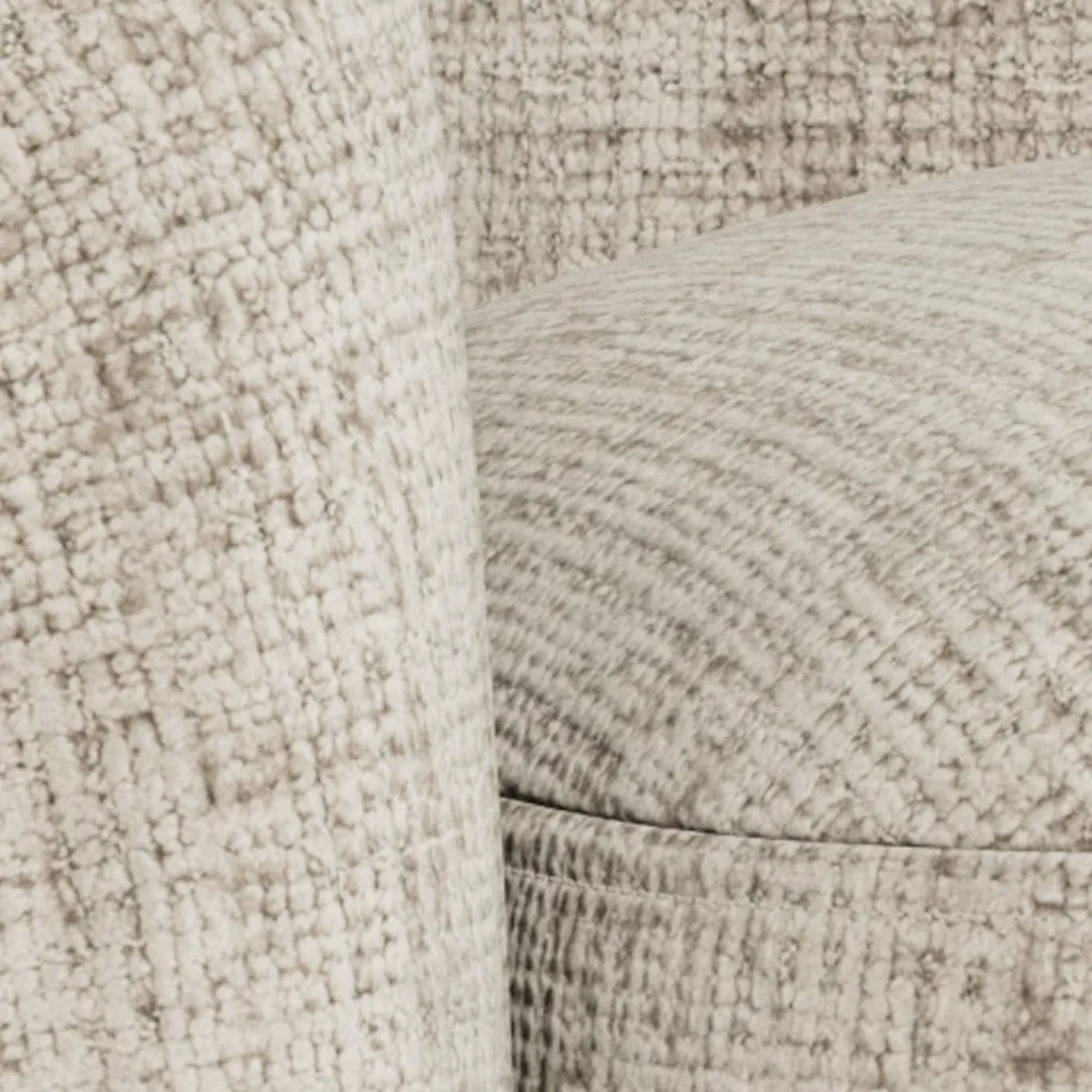 Fauteuil Yordi Juto Beige 83cm - Giga Living