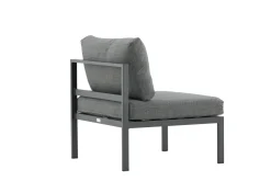 Fjôrd Bankmodule Copacabana Aluminium Zwart 74x70x65cm