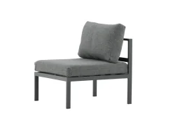 Fjôrd Bankmodule Copacabana Aluminium Zwart 74x70x65cm
