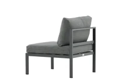 Fjôrd Bankmodule Copacabana Aluminium Zwart 74x70x65cm