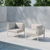 Fjôrd Bankmodule Copacabana Aluminium Beige 74x74x65cm