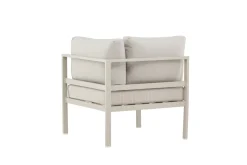 Fjôrd Bankmodule Copacabana Aluminium Beige 74x74x65cm