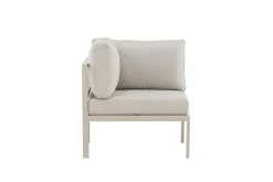 Fjôrd Bankmodule Copacabana Aluminium Beige 74x74x65cm