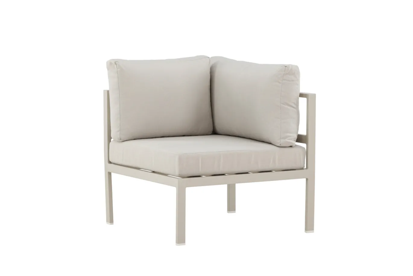 Fjôrd Bankmodule Copacabana Aluminium Beige 74x74x65cm